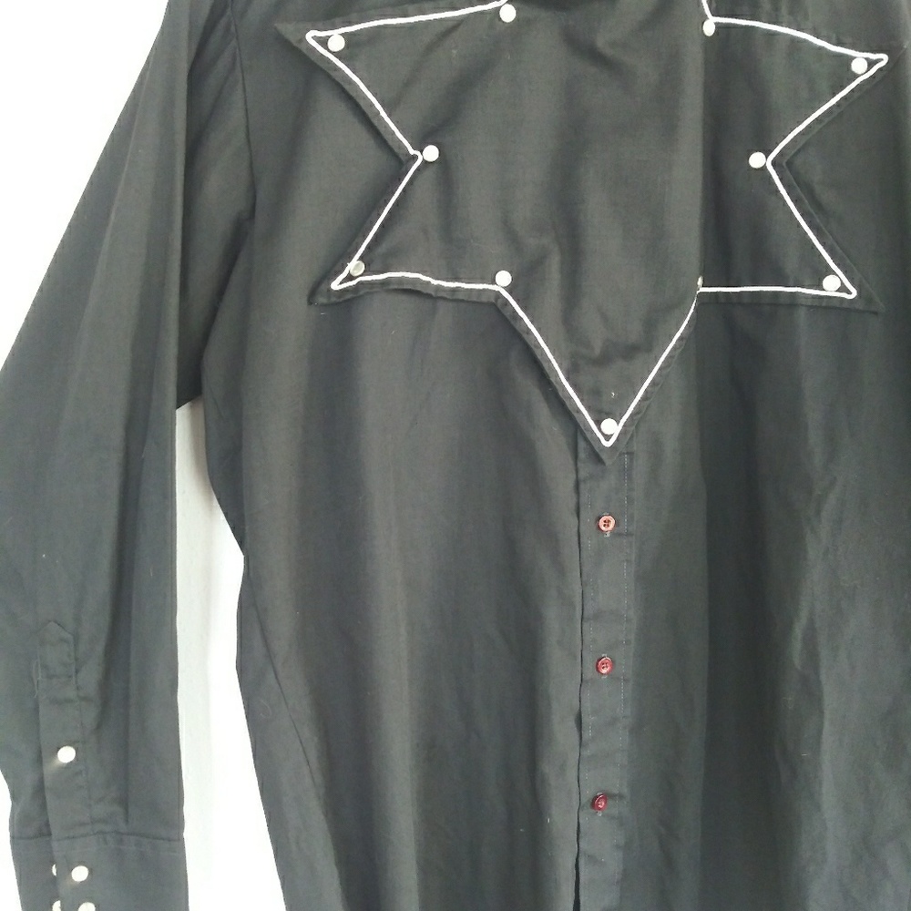 Vintahe mens long sleeve rocker western